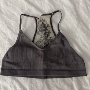 LIKE NEW grey bralette with tattoo-back detail